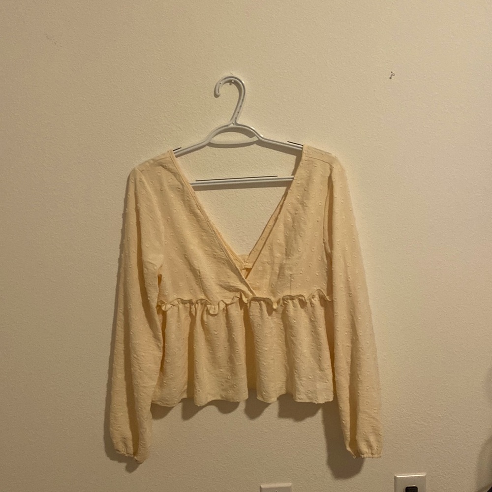 Light-yellow blouse